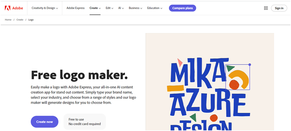 Adobe Express Logo Maker