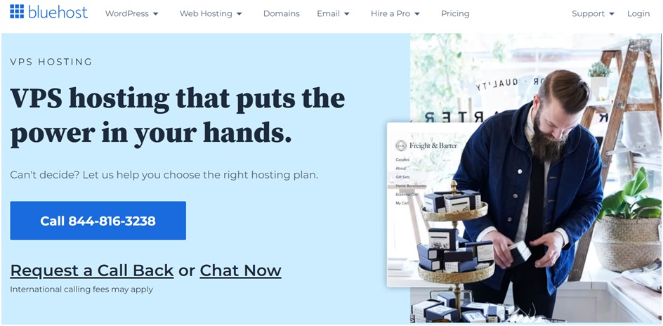 VPS Hosting by Bluehost for UK-based users