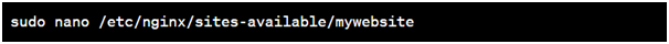 nginx configuration