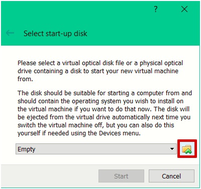 Select Start-up Disk